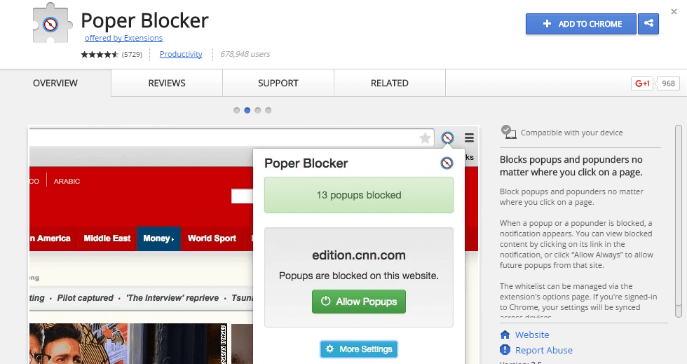 Poper-Blocker