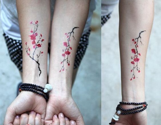 50 Pretty Cherry Blossom Tattoos with Meaning and Ideas  Body Art Guru