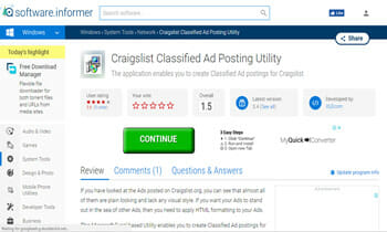 Craigslist Classifieds Ad posting utility