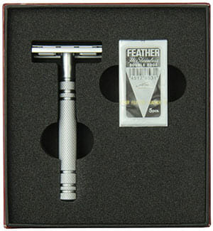Feather All Stainless Double Edge Razor, AS-D2