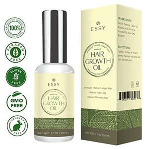 Natural Growth Hair Oil with Caffeine by Essy