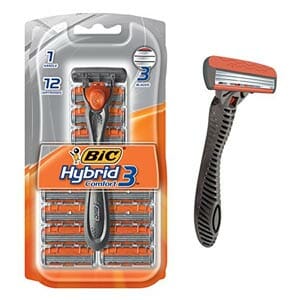 Bic Hybrid 3 Comfort Disposable Razor