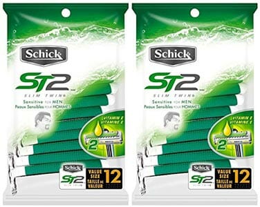 Schick ST2 Disposable Razor for Sensitive Skin