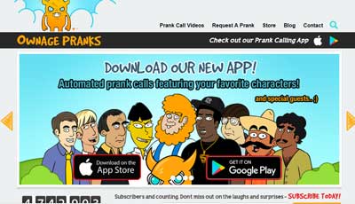 prank call pranks ownage website websites