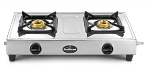 Sunflame Smart Stainless Steel 2 Burner Gas Stove