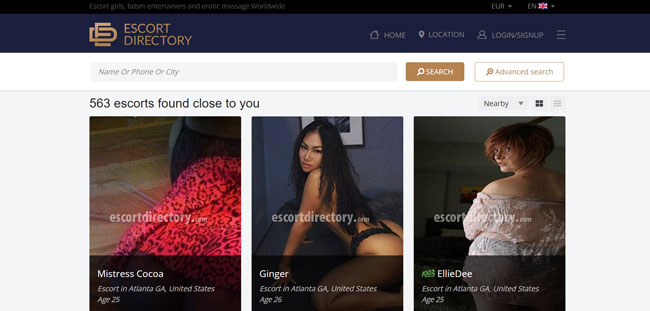 Popular Escort Websites